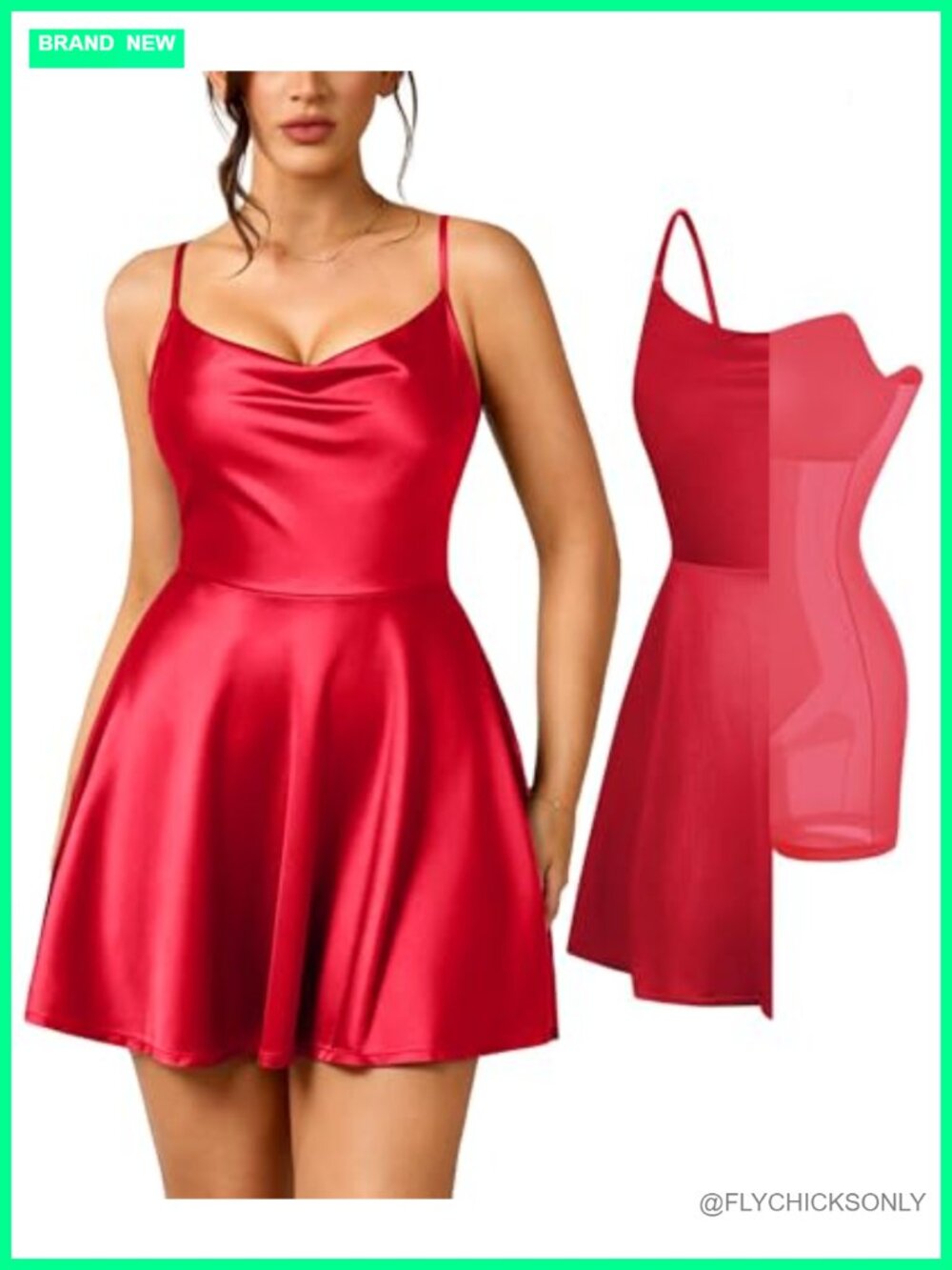 Mini Corset Dress with Built in Bra A-line Shapewear